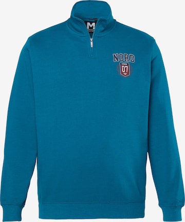 Men Plus Sweatshirt in Blue: front