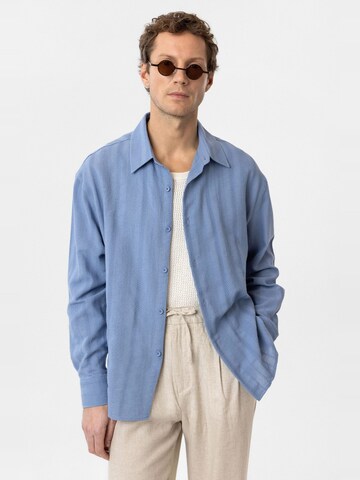 Antioch Comfort fit Button Up Shirt 'Cristiano' in Blue