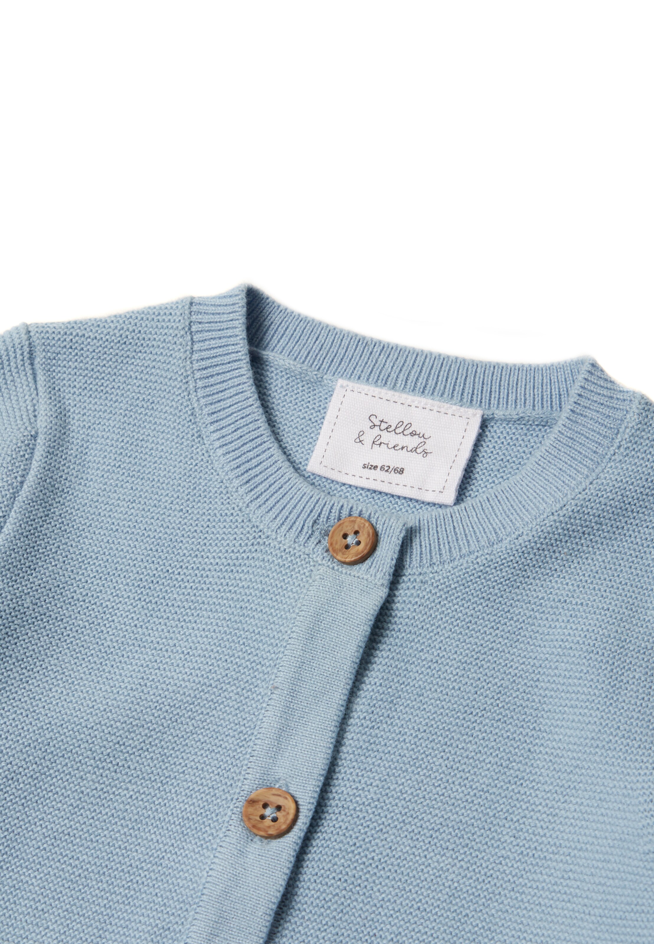 Stellou & Friends Knit cardigan in Blue