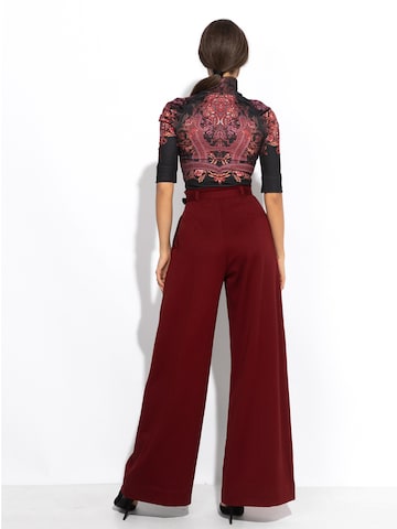JIORO Wide Leg Hose 'ESSENTIALS' in Rot