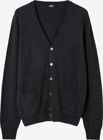 GOBI Cashmere Strickjacke in Grau: Vorderseite