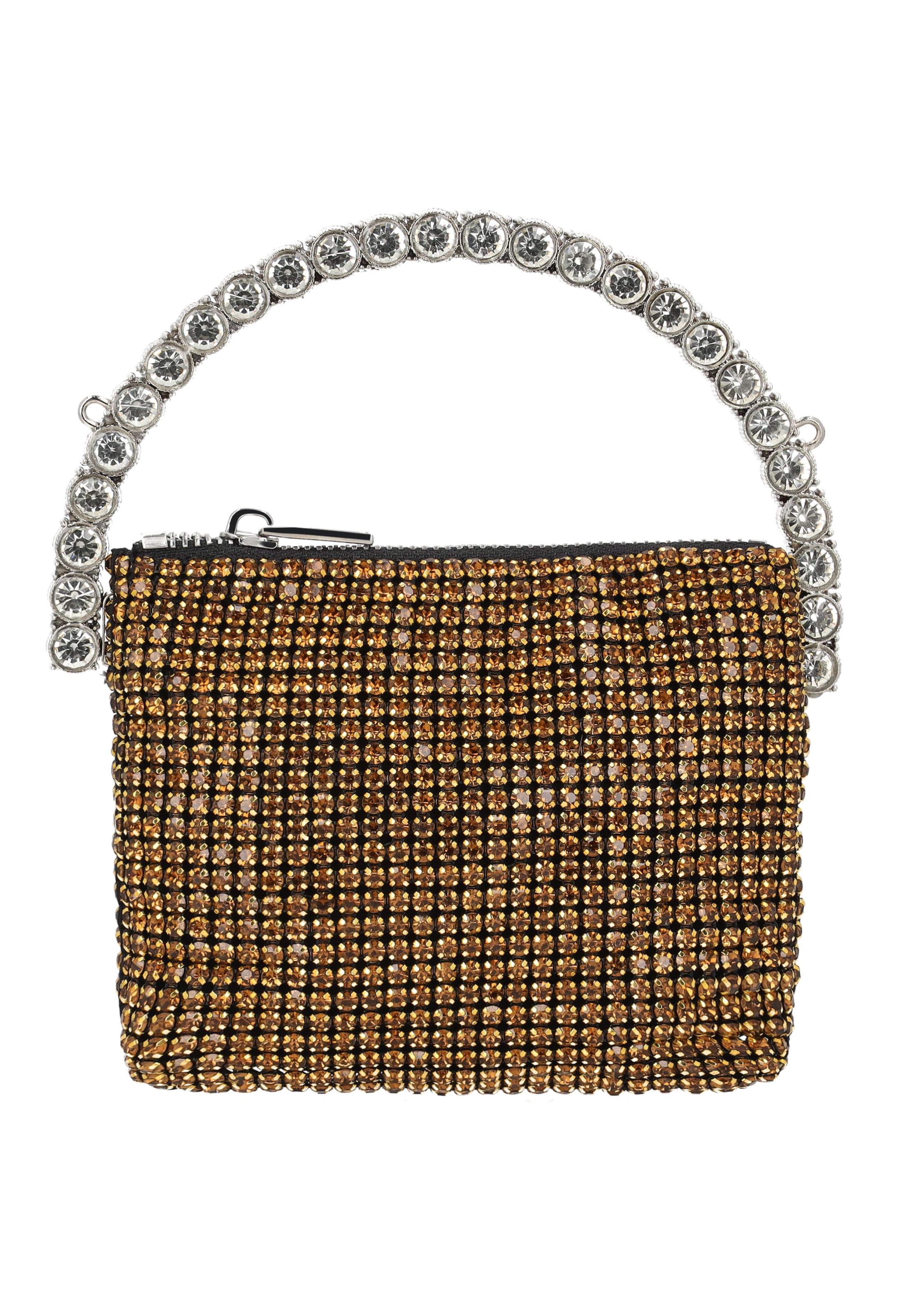 faina - Bolso de hombro 'Wristlet' en oro: frente