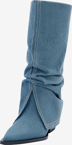 Pull&Bear Stiefel in Blau: predná strana