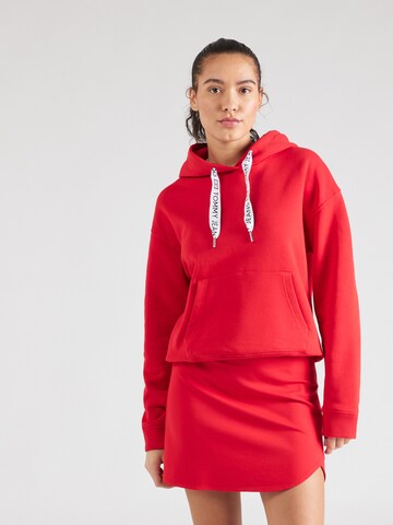 Sweat-shirt Tommy Jeans en rouge : devant