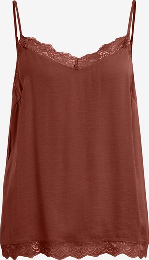 VILA Top 'Cava' in de kleur Roestrood, Productweergave
