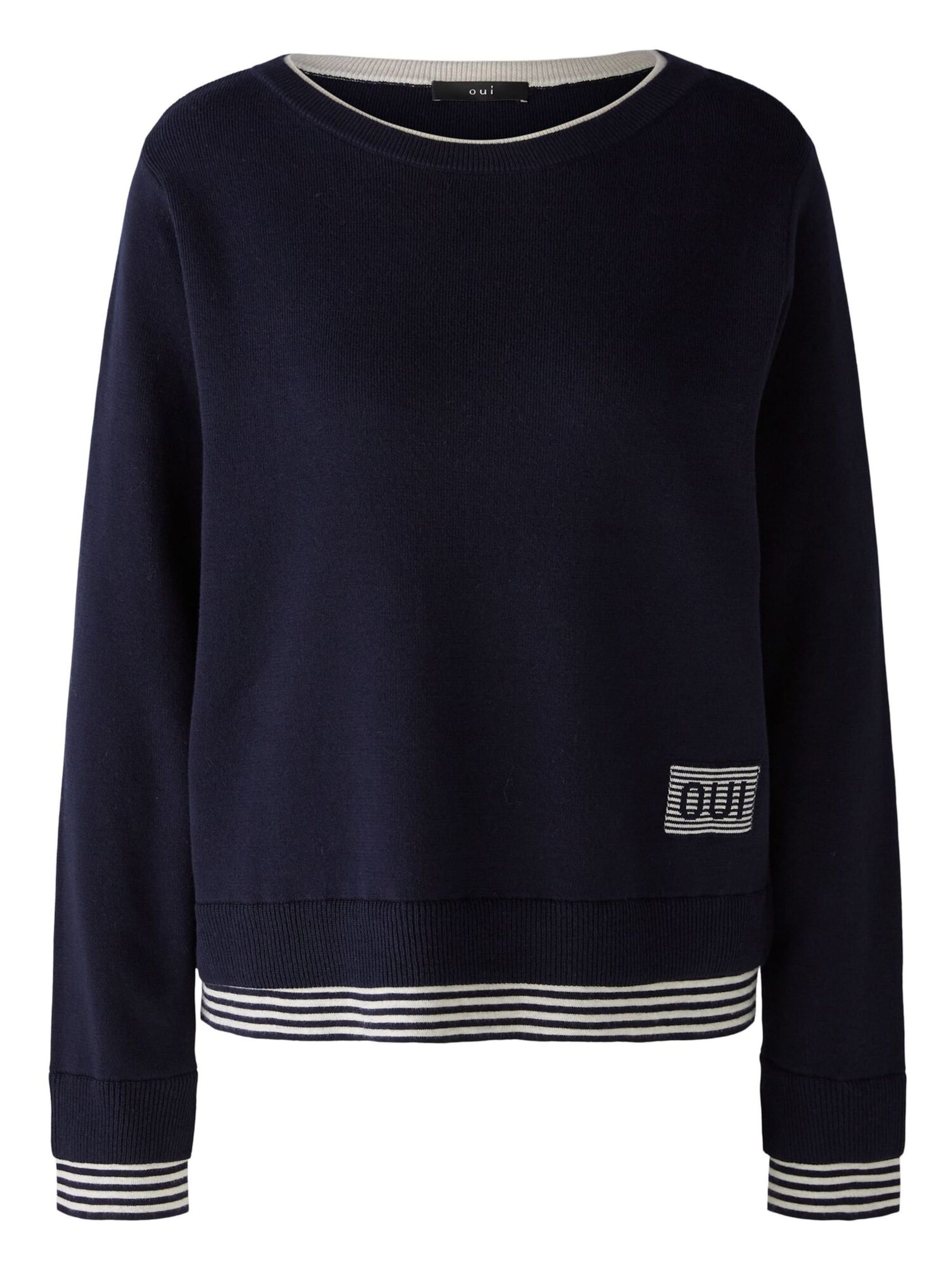 OUI Pullover 'Leeza' in Blau: Vorderseite