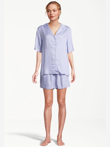 SEIDENSTICKER Pajama 'Classic Web' in Purple