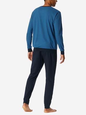 Pyjama long 'UNCOVER' uncover by SCHIESSER en bleu