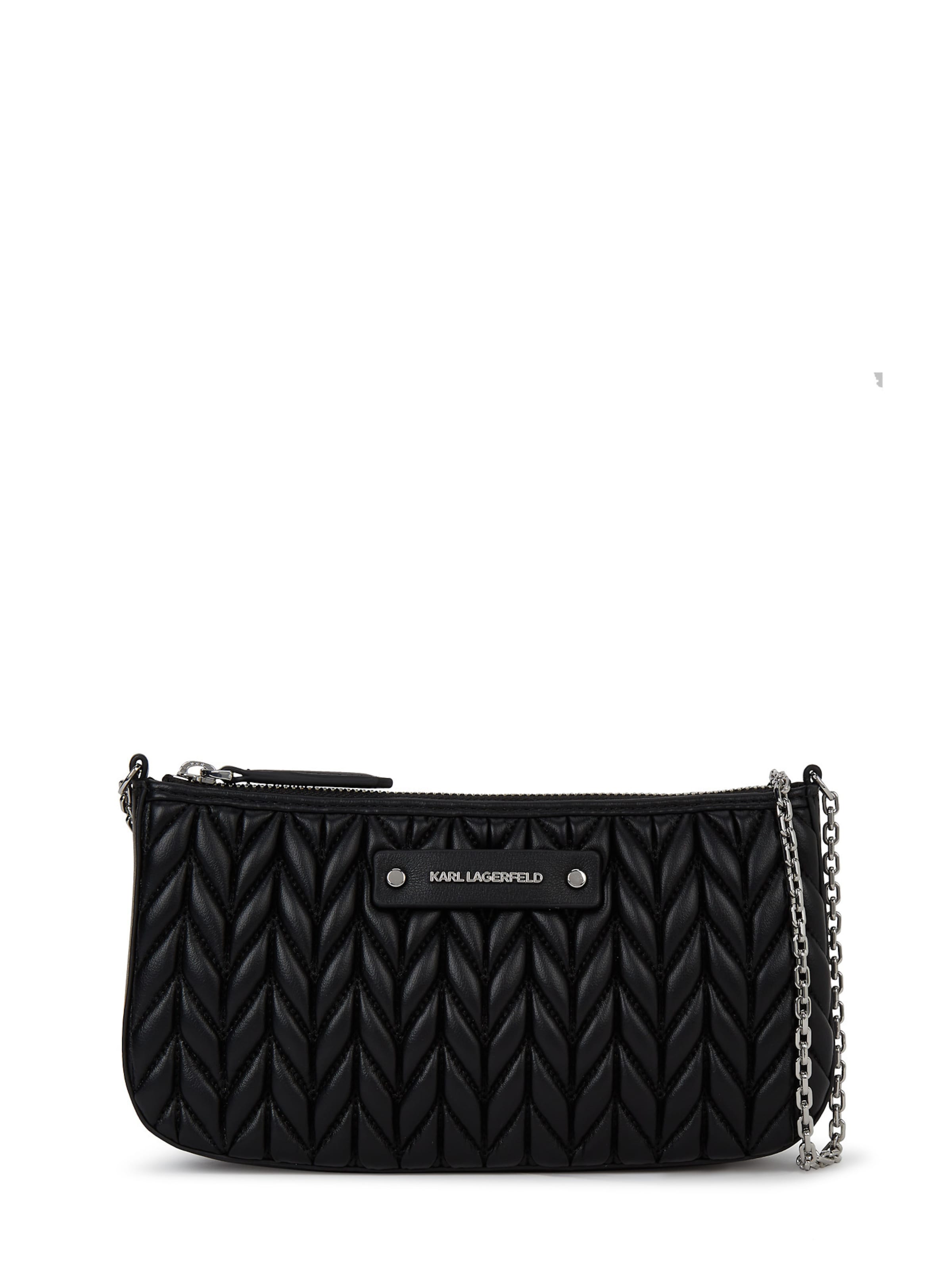 melns Karl Lagerfeld Pleca soma: no priekšpuses