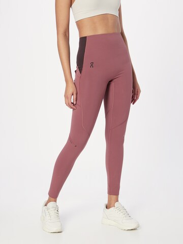 Skinny Leggings 'Movement' di On in rosso: frontale