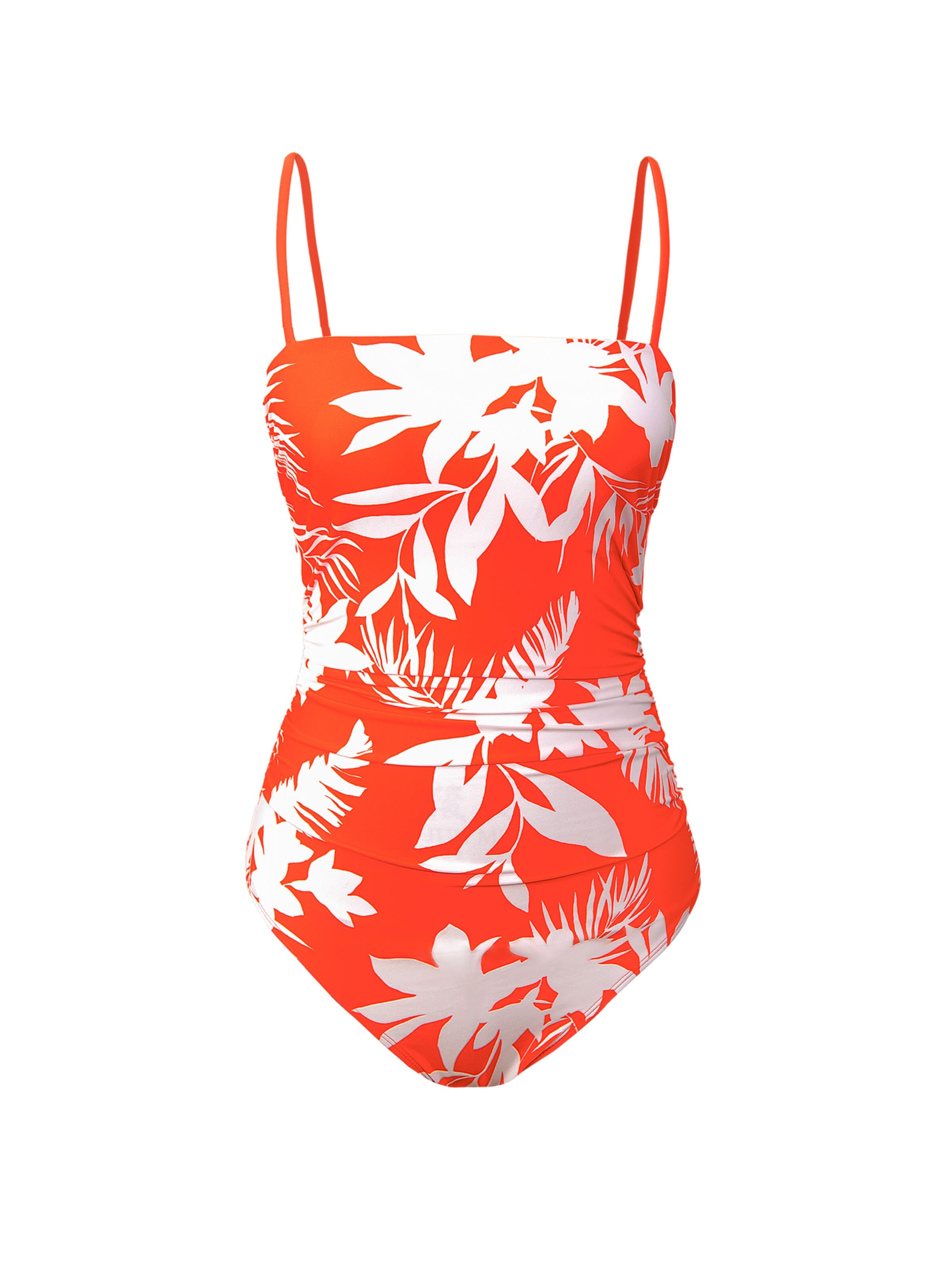Cupshe Bralette Swimsuit in Orange: front