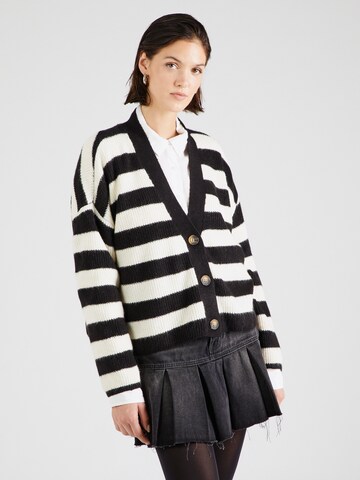 VERO MODA Knit cardigan 'Natahlie' in Black: front