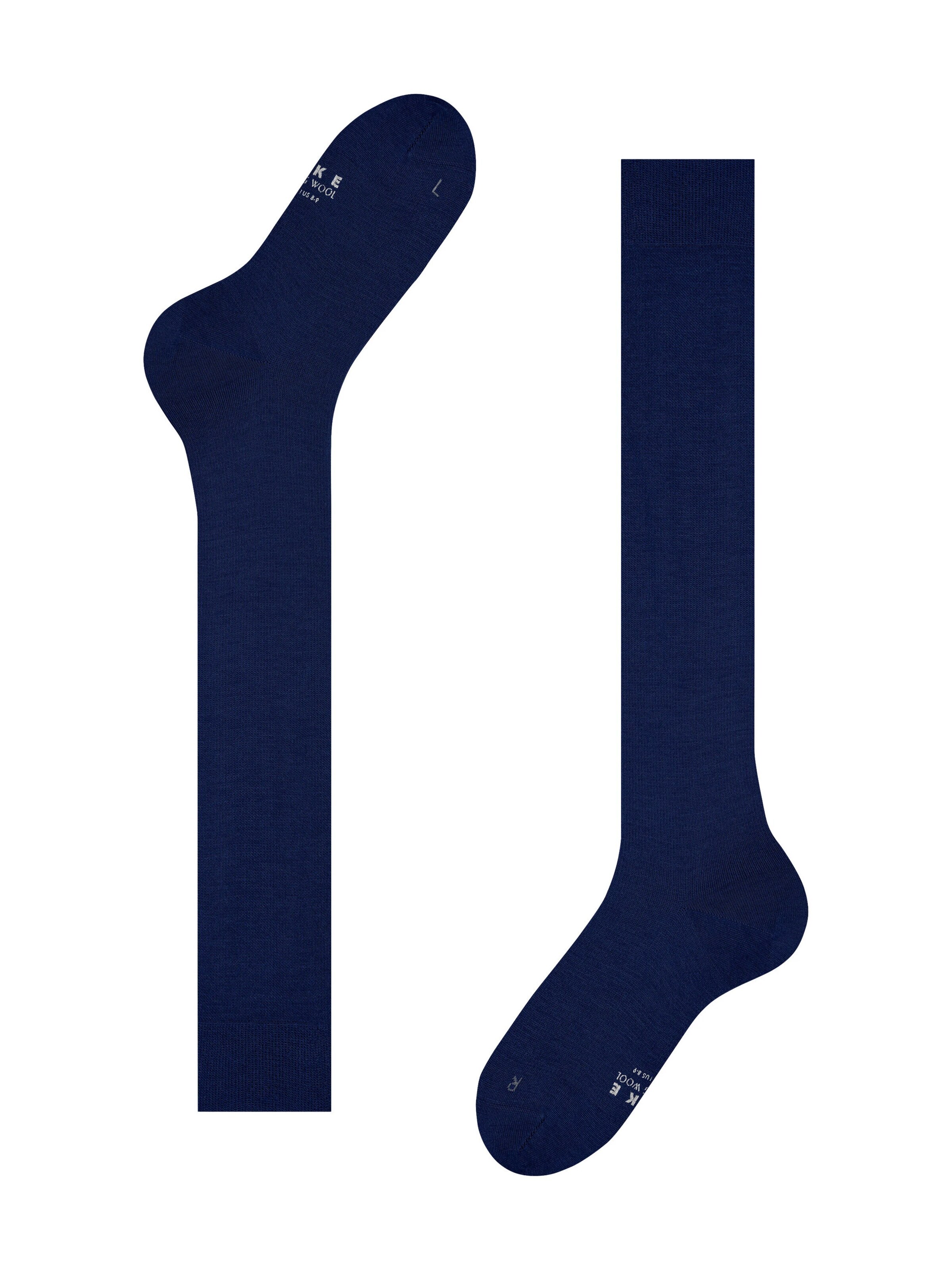 FALKE Knee High Socks 'Energizing Wool' in Blue