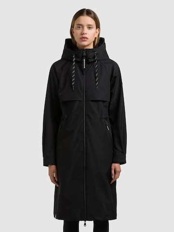 khujo Mantel 'Pinax2 ' in Schwarz: Vorderseite