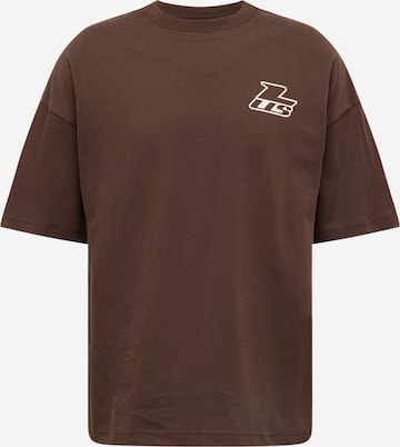 T-Shirt Low Lights Studios en marron : devant