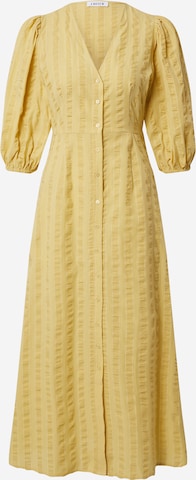 EDITED Košilové šaty 'Elena' – žlutá: přední strana