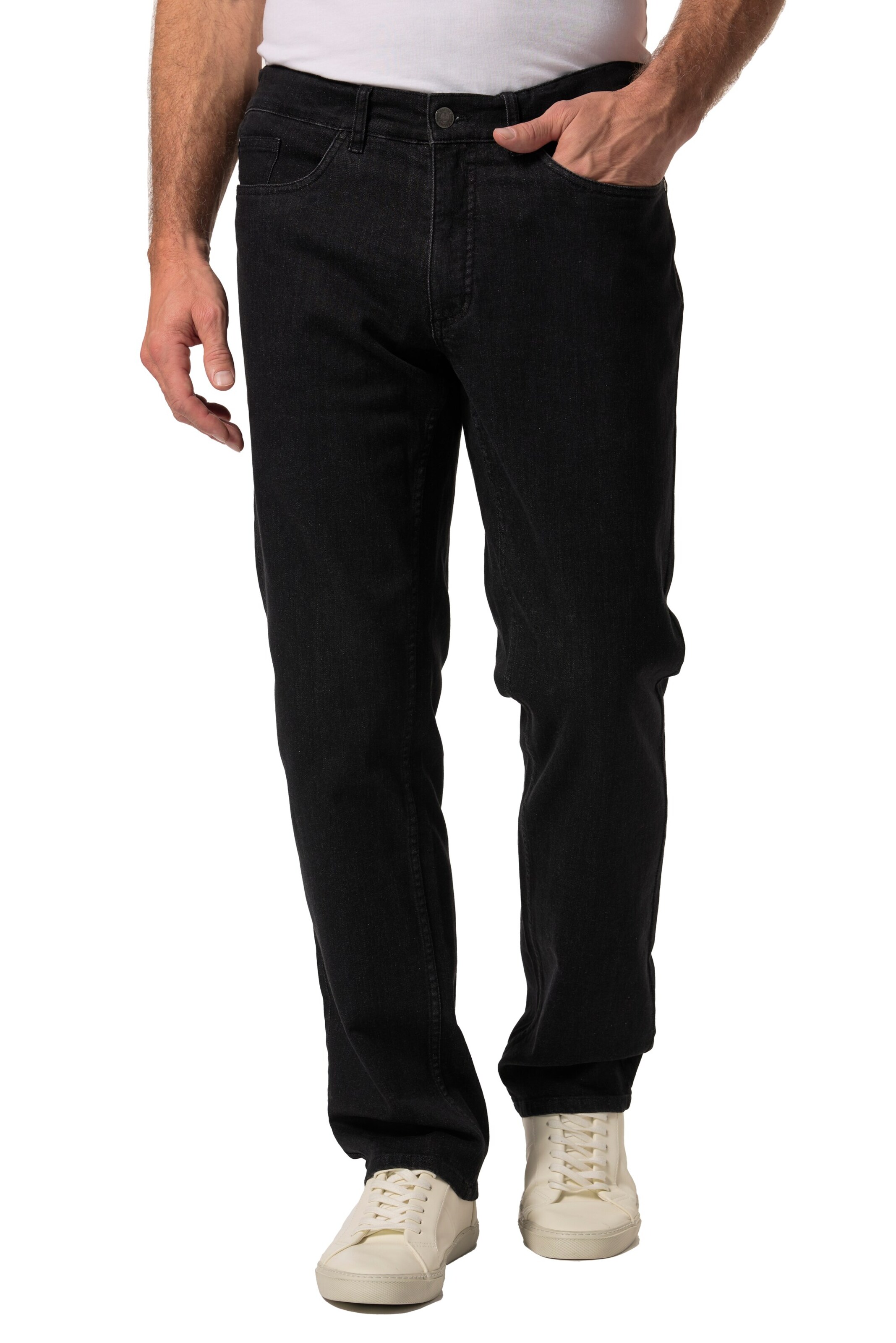 Boston Park Slim fit Jeans in Black: front