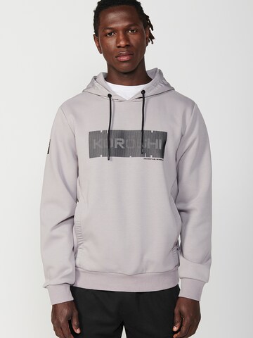 Sweat-shirt KOROSHI en gris : devant