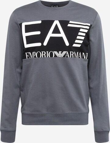 pelēks EA7 Emporio Armani Sportisks džemperis: no priekšpuses
