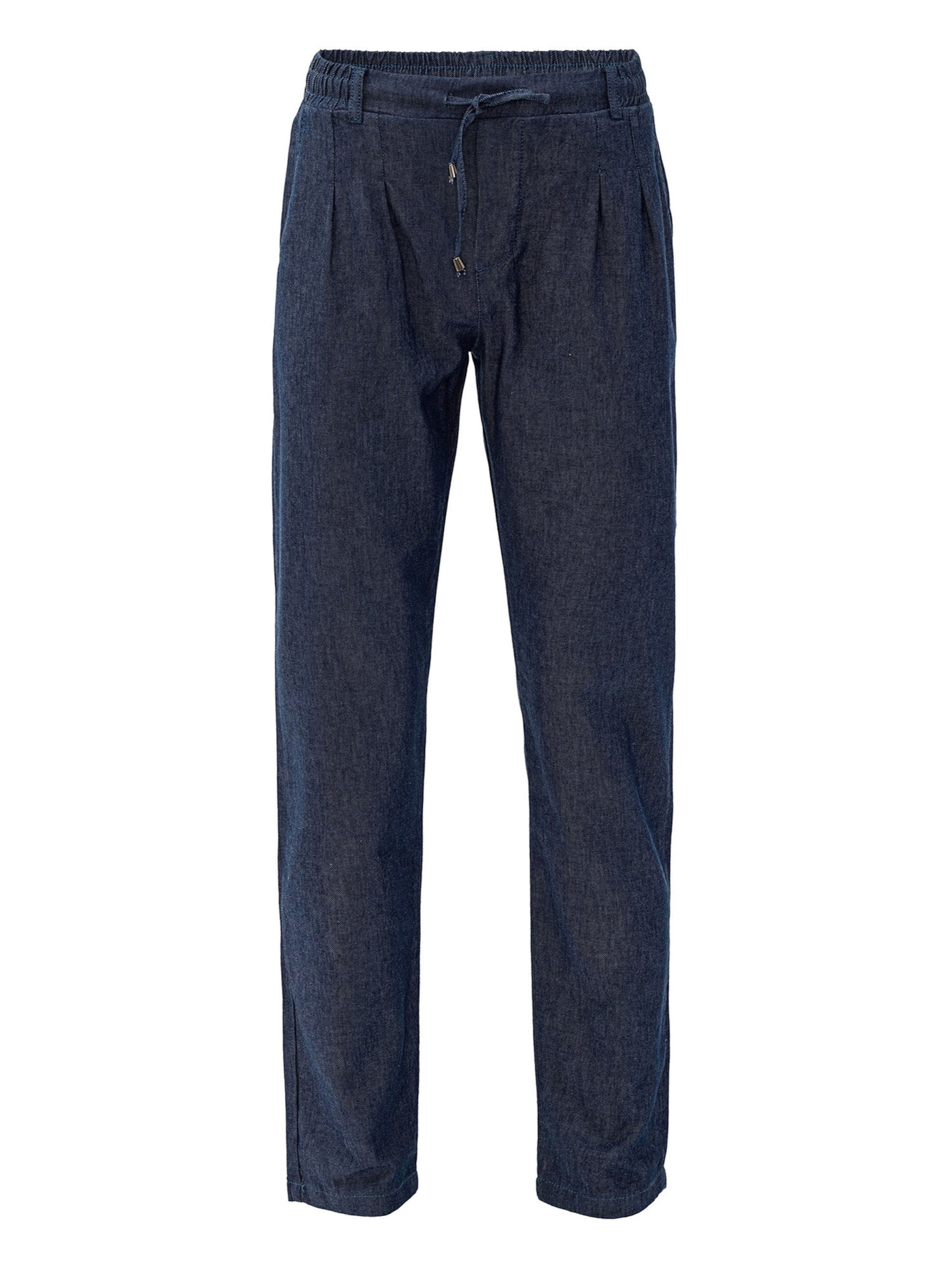 By Diess Collection regular Παντελόνι πλισέ σε μπλε: μπροστά