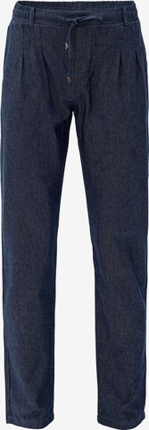 By Diess Collection Regular Pleat-front trousers in Blue: front