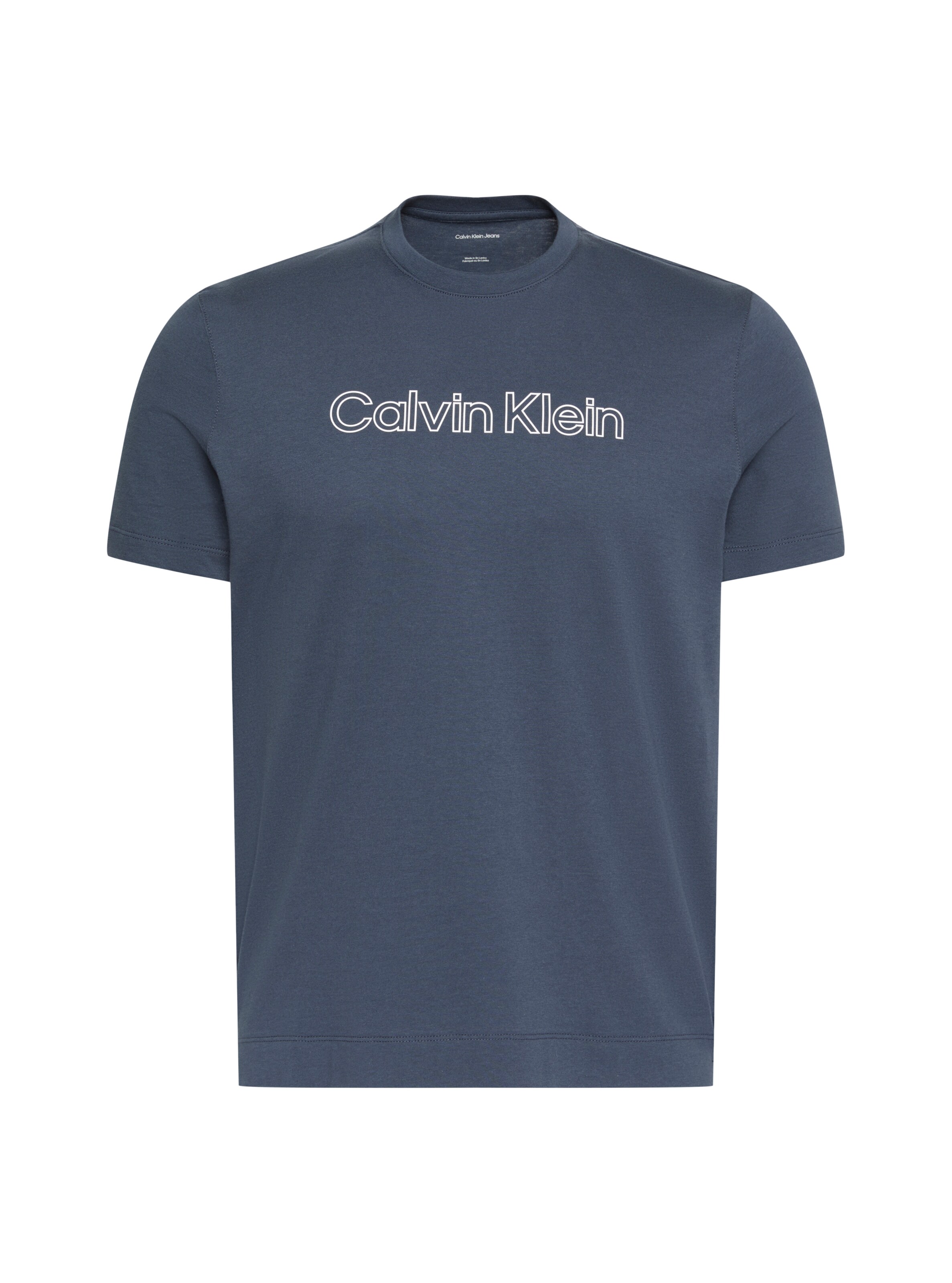 T-Shirt Calvin Klein en bleu : devant