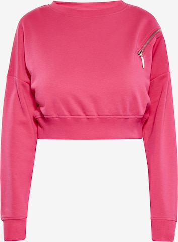 Sweat-shirt myMo ROCKS en rose : devant