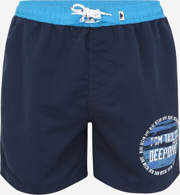 Shorts de bain TOM TAILOR en bleu : devant