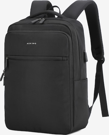 Aoking Rucksack in Schwarz: Vorderseite