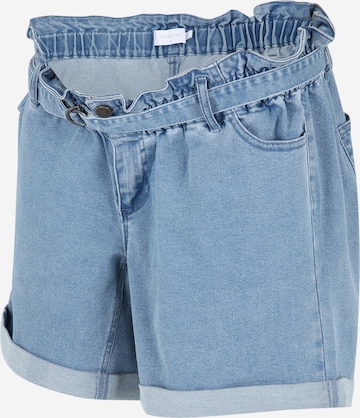 Mamalicious Curve Regular Shorts 'NEWBARKA' in Blau: predná strana