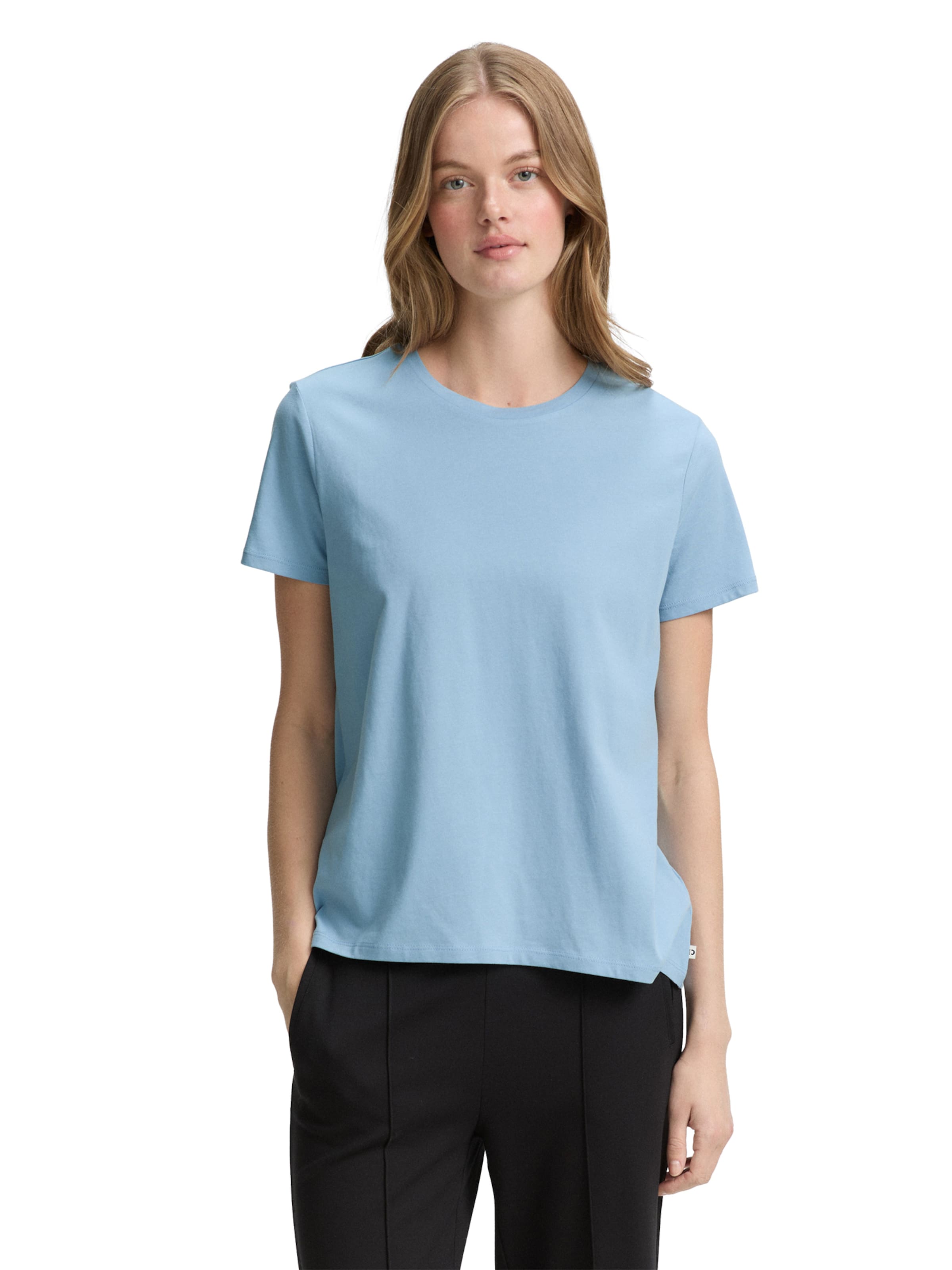 TOM TAILOR DENIM Shirt in Blue: front