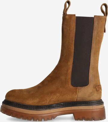 SHABBIES AMSTERDAM Chelsea Boots in Brown: front