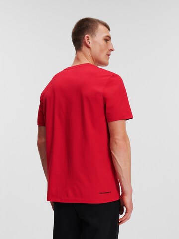 Karl Lagerfeld Shirt ' Ikonik ' in Red