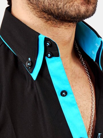 Reslad Slim fit Button Up Shirt 'RS7050' in Black