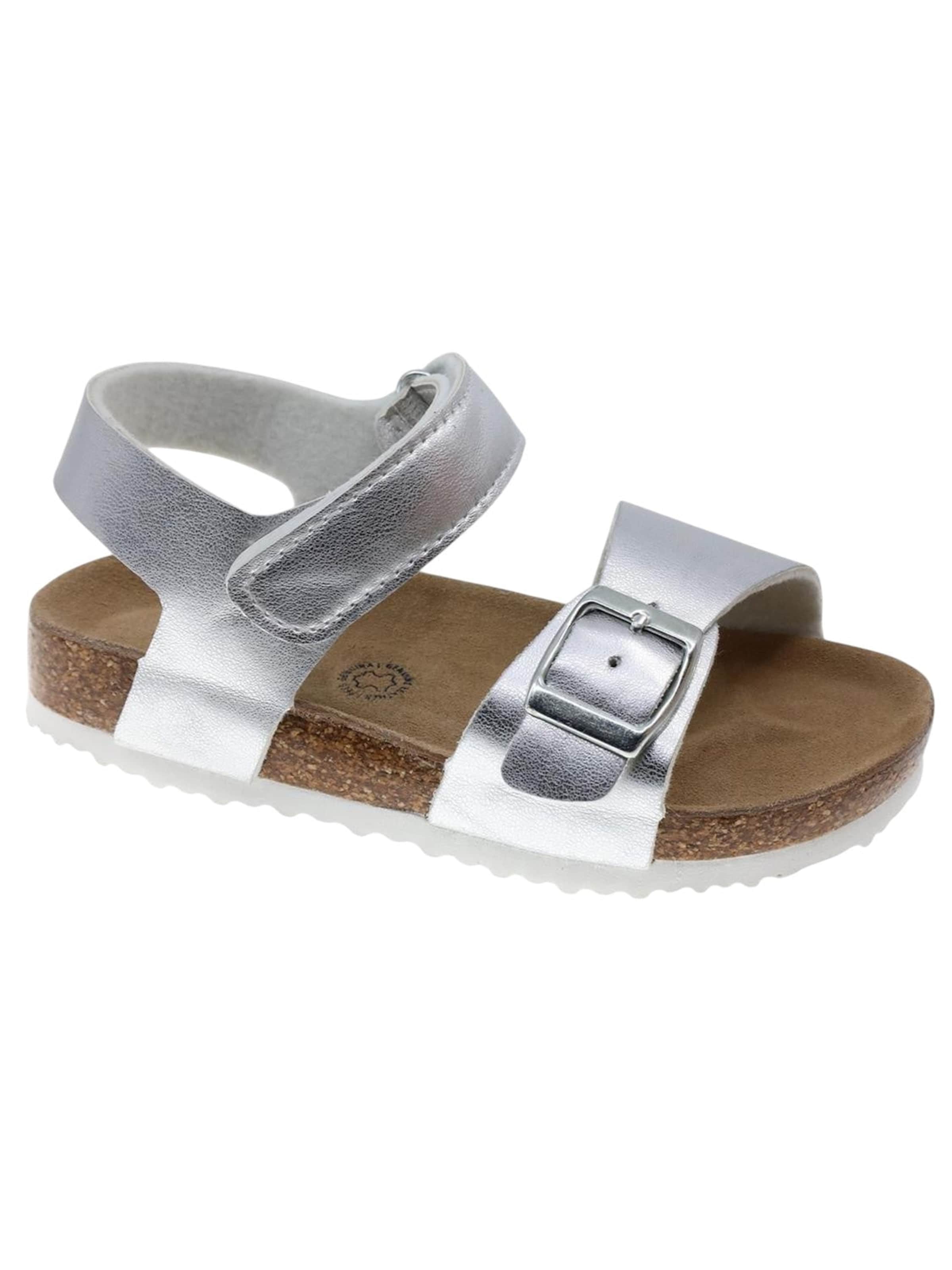 Sandales 'Casual Sandal' Beppi en argent : devant