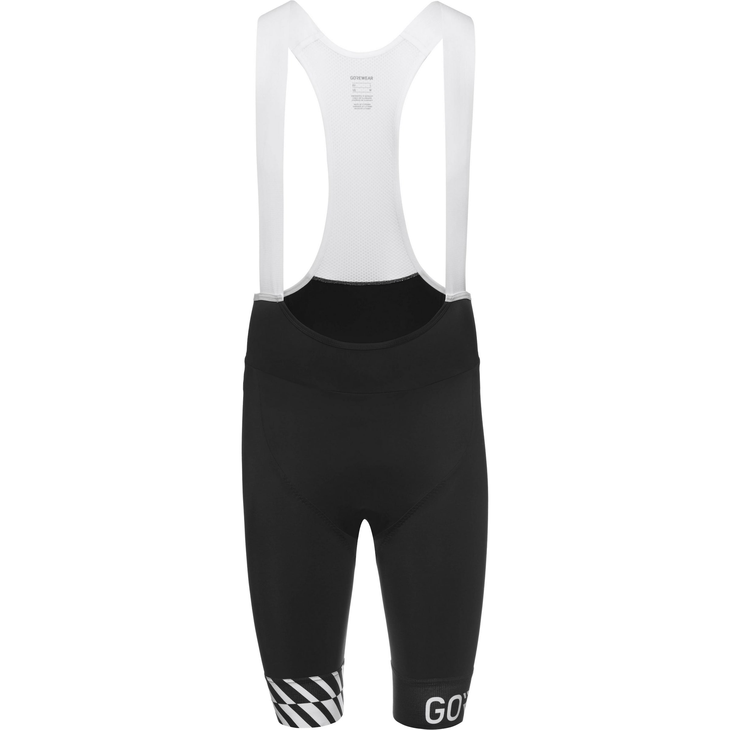 GORE WEAR Skinny Workout Pants 'Swiftride Optical' in Black: front