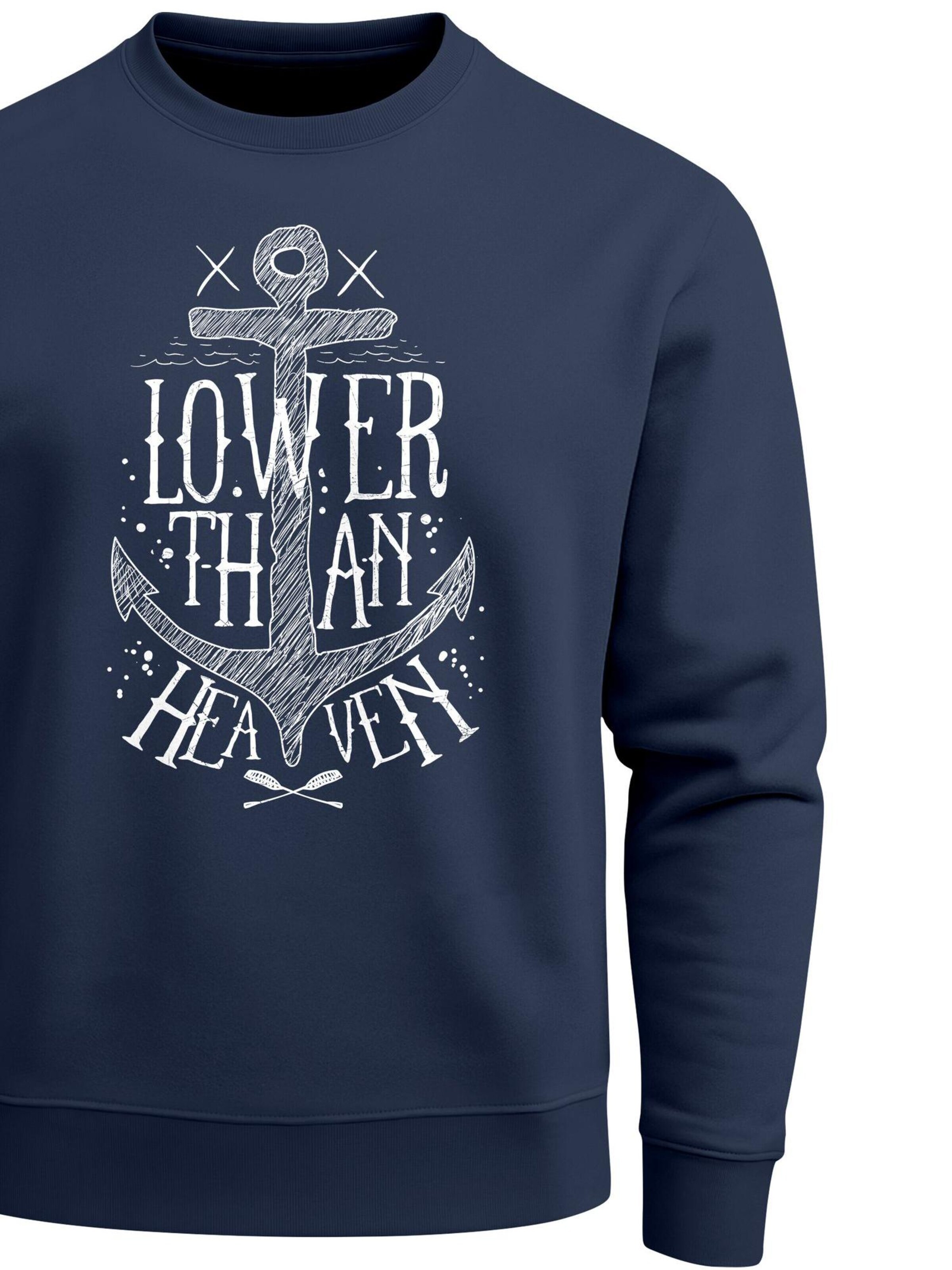 Neverless Sweatshirt 'Lower than heaven' in Blue