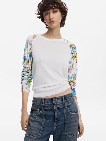 Desigual Pulóver - fehér: elől