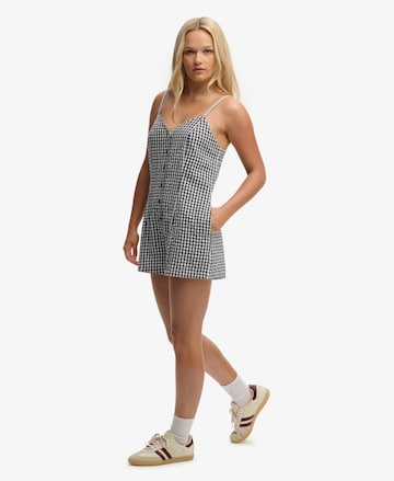 Superdry & Co Jumpsuit 'Gingham Cami' in Blau