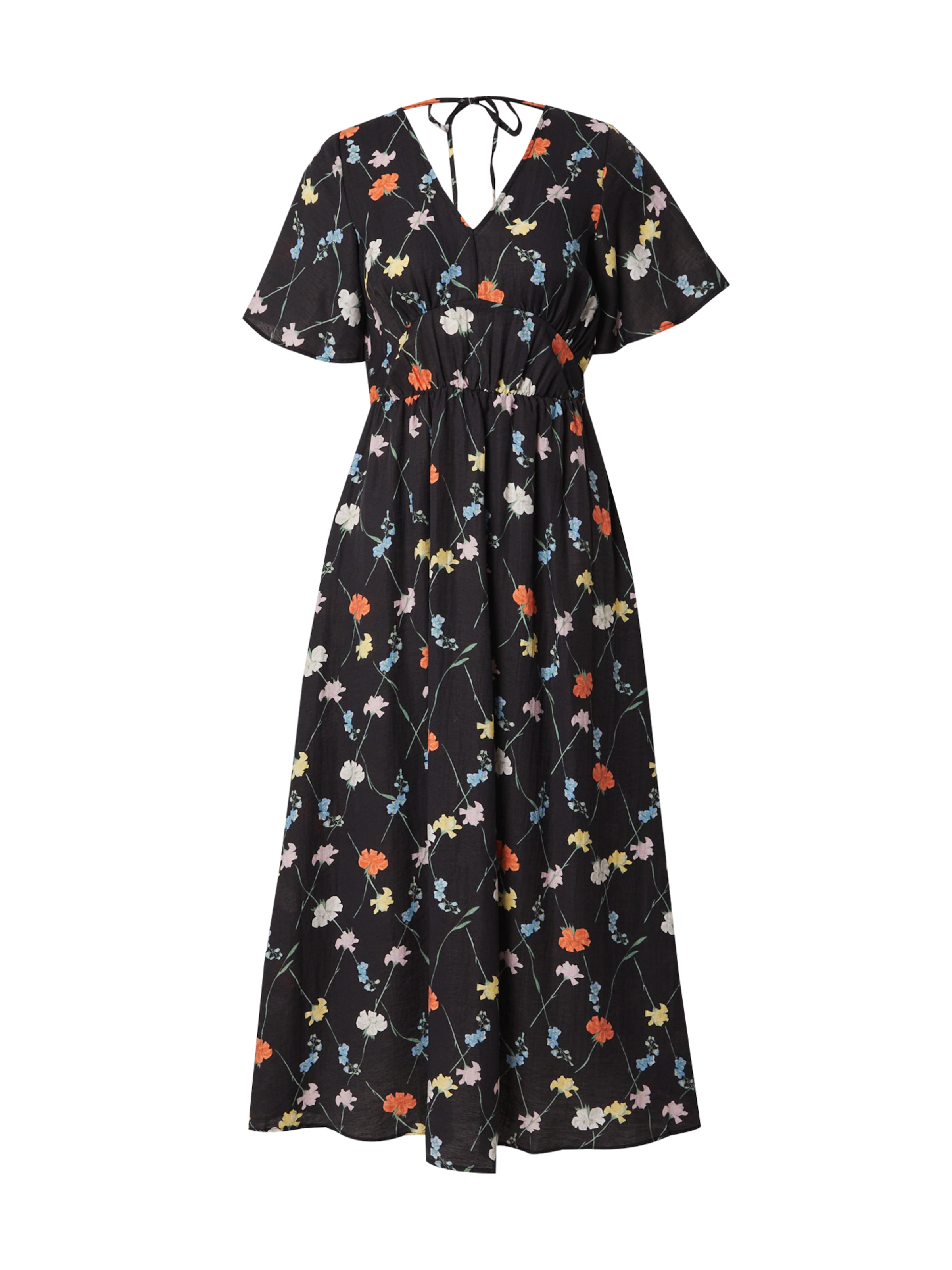 VERO MODA - Vestido de verano 'VMFLORA OLGA' en negro: frente