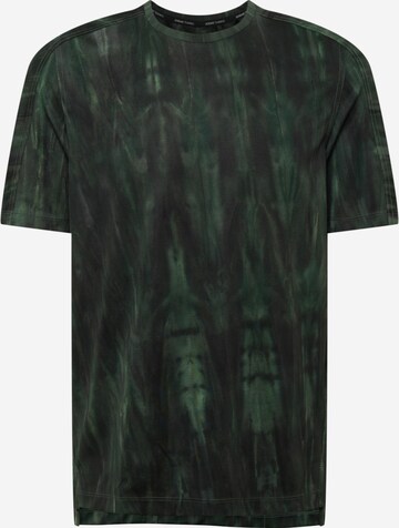 ADIDAS SPORTSWEAR - Camisa funcionais 'Overspray Graphic' em verde: frente