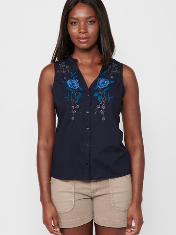 KOROSHI Blouse in Blue