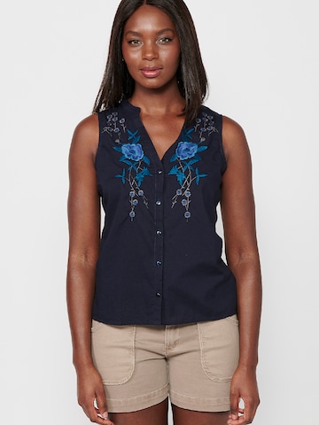 Camicia da donna di KOROSHI in blu