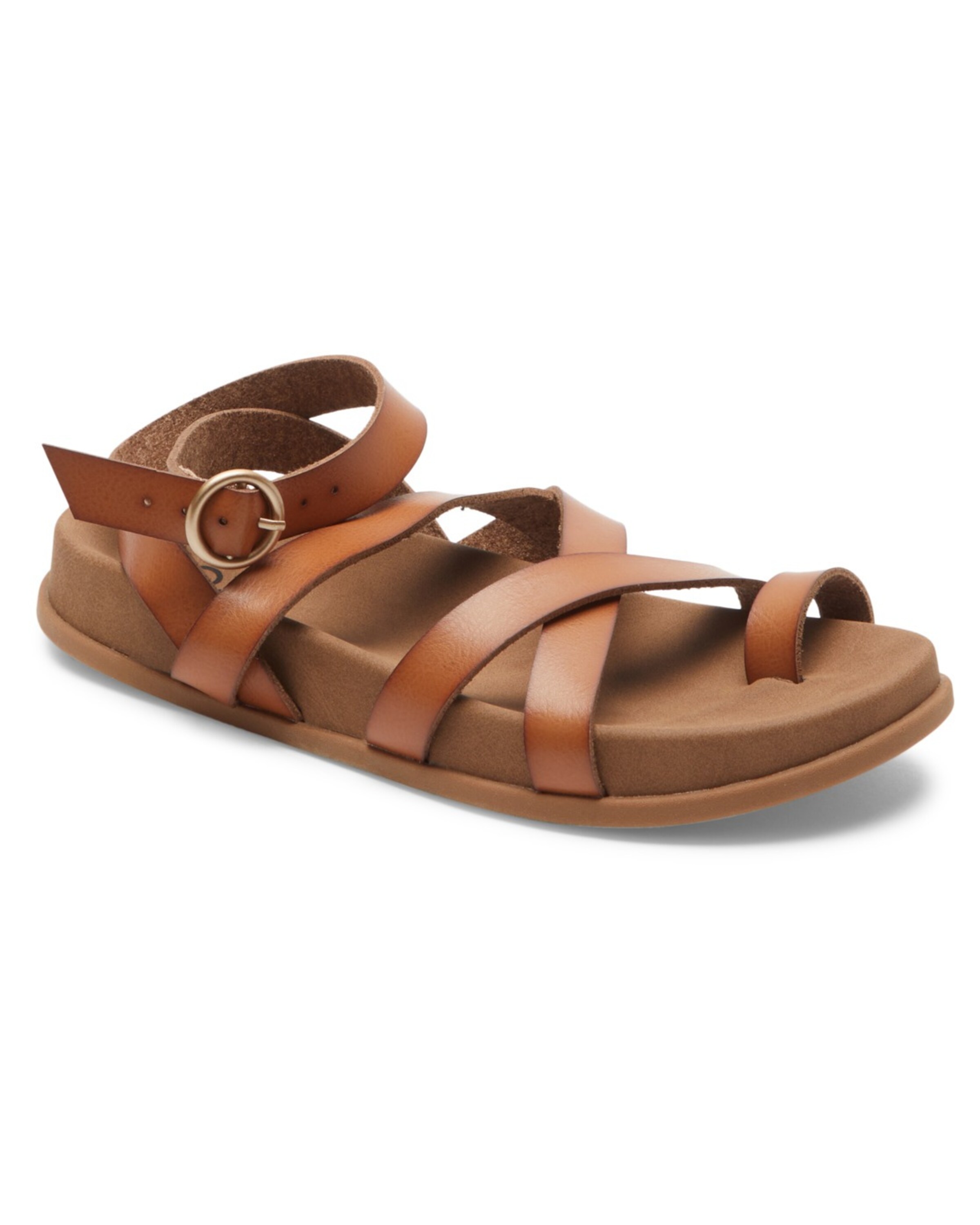 ROXY Strap Sandals 'Ahri' in Brown: front
