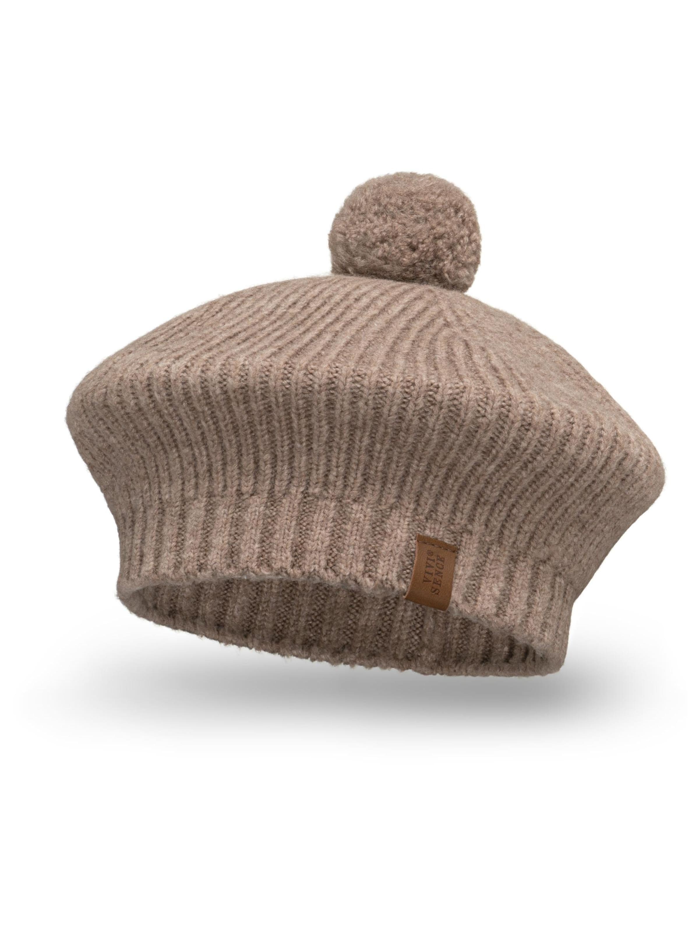 Vivisence Beanie '7074' in Brown: front