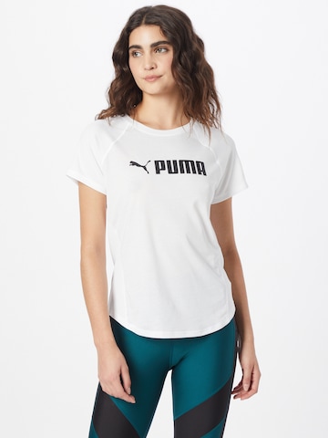 PUMA Performance Shirt in White: front