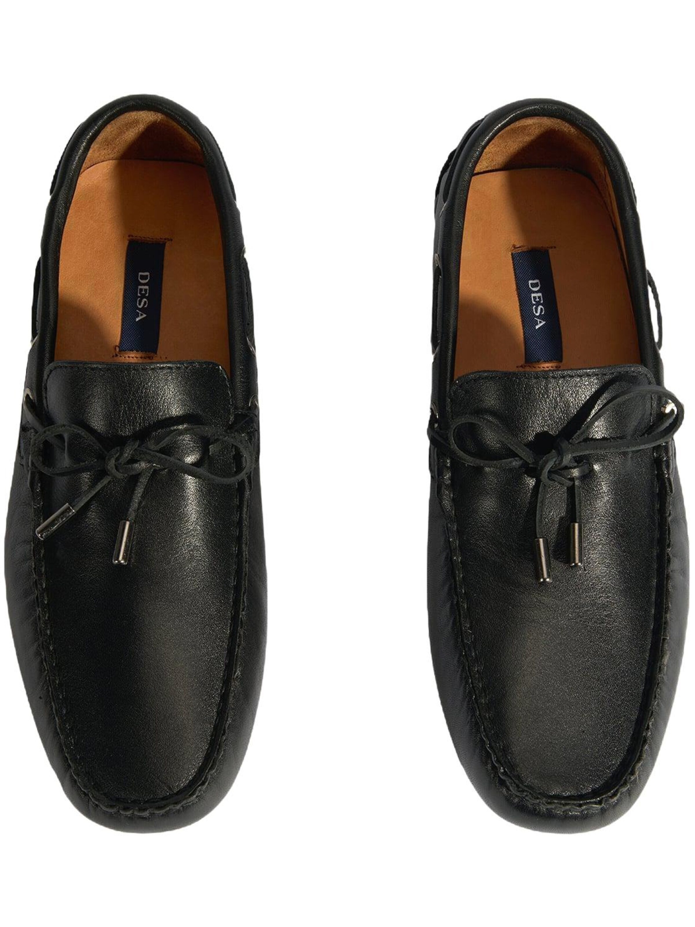Desa Moccasins 'Slip-Ons' in Black