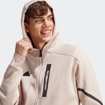 Veste de survêtement ADIDAS SPORTSWEAR en beige