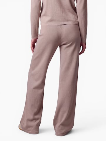 Wide leg Pantaloni de la AMALY pe bej