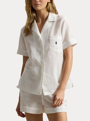 Pyjama ' Summer Linen ' Polo Ralph Lauren en blanc